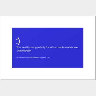 Bluescreen Text 1 Posters and Art